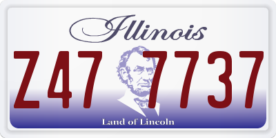 IL license plate Z477737