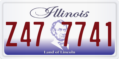 IL license plate Z477741