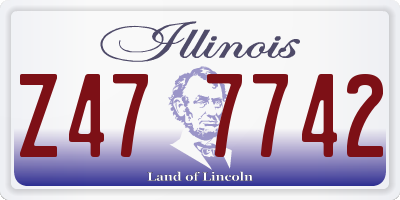 IL license plate Z477742