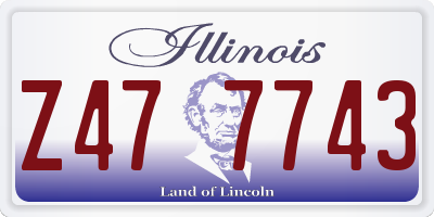 IL license plate Z477743