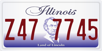 IL license plate Z477745