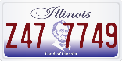 IL license plate Z477749