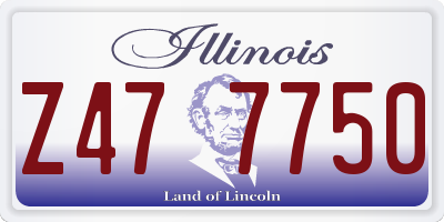 IL license plate Z477750