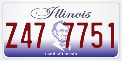 IL license plate Z477751