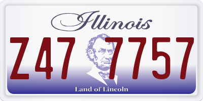 IL license plate Z477757