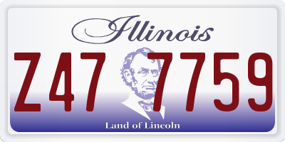 IL license plate Z477759