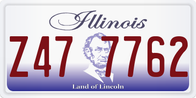 IL license plate Z477762