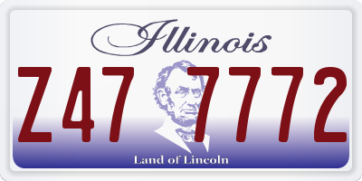 IL license plate Z477772