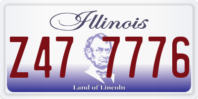 IL license plate Z477776