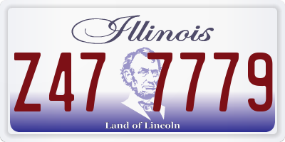 IL license plate Z477779