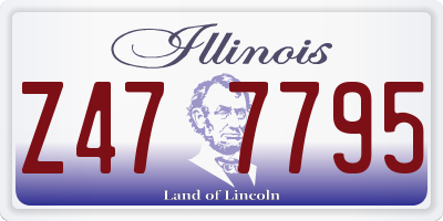 IL license plate Z477795