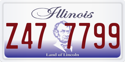 IL license plate Z477799