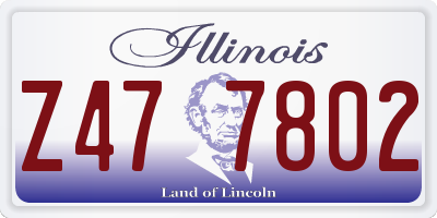 IL license plate Z477802