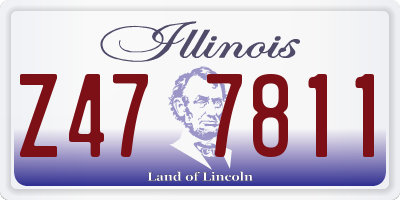 IL license plate Z477811