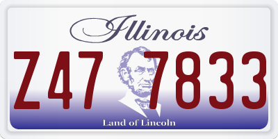 IL license plate Z477833