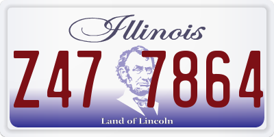 IL license plate Z477864