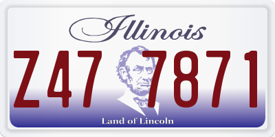 IL license plate Z477871