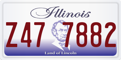 IL license plate Z477882