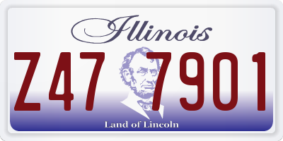 IL license plate Z477901