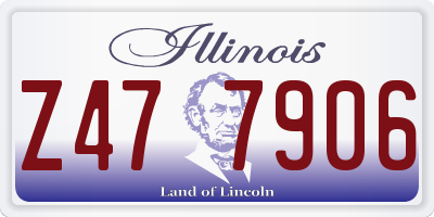 IL license plate Z477906