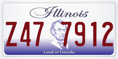 IL license plate Z477912