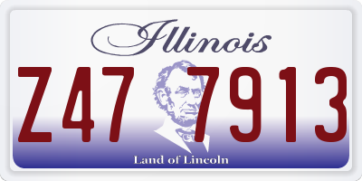 IL license plate Z477913