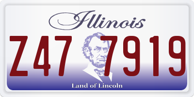 IL license plate Z477919