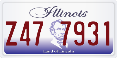 IL license plate Z477931