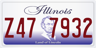 IL license plate Z477932