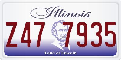 IL license plate Z477935