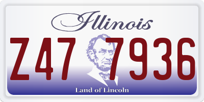 IL license plate Z477936