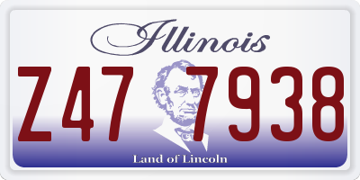 IL license plate Z477938