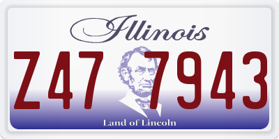 IL license plate Z477943