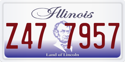 IL license plate Z477957