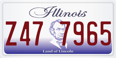 IL license plate Z477965