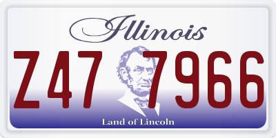 IL license plate Z477966