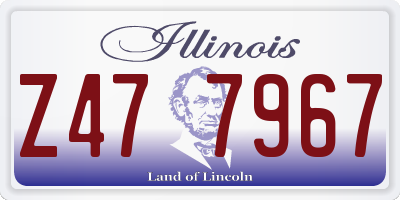 IL license plate Z477967