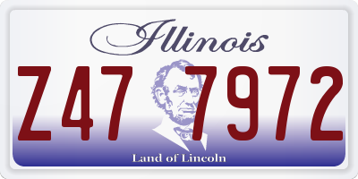 IL license plate Z477972