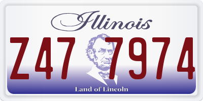IL license plate Z477974