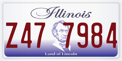 IL license plate Z477984