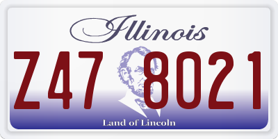 IL license plate Z478021