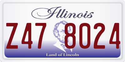 IL license plate Z478024