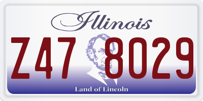 IL license plate Z478029