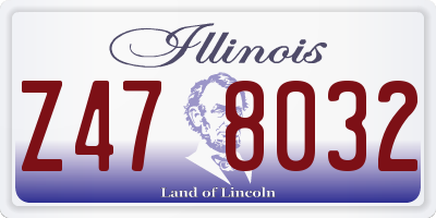 IL license plate Z478032