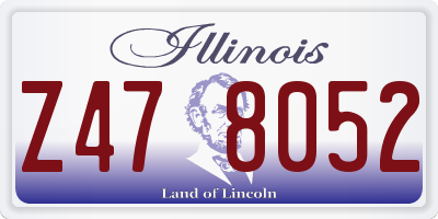 IL license plate Z478052