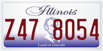 IL license plate Z478054