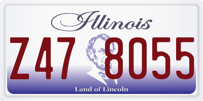 IL license plate Z478055