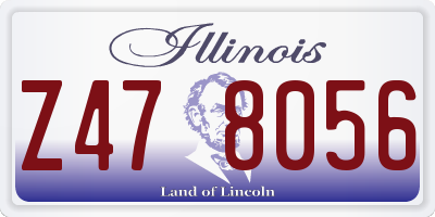 IL license plate Z478056