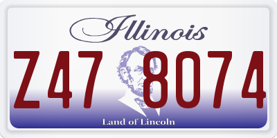 IL license plate Z478074