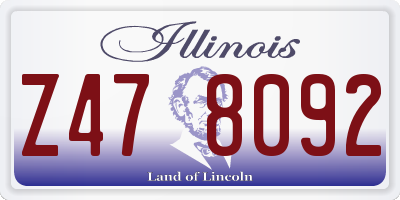 IL license plate Z478092